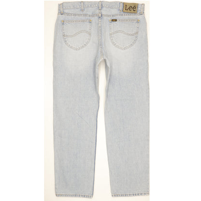 Lee Houston Men Blue Straight Regular Jeans W38 L30