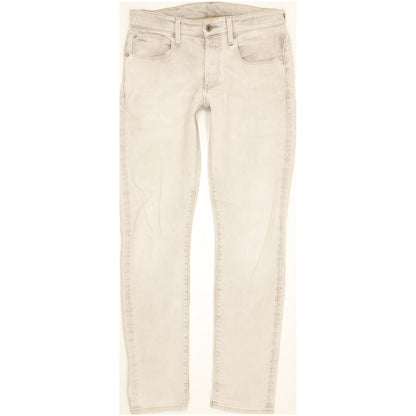 G-Star 3301 Men Grey Tapered Slim Stretch Jeans W33 L34