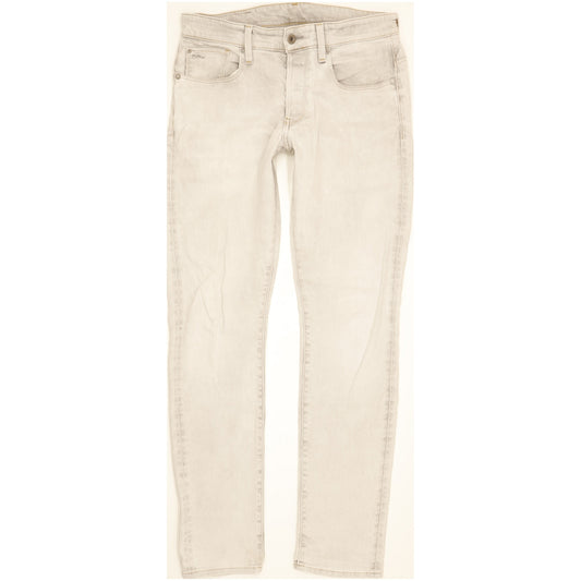 G-Star 3301 Men Grey Tapered Slim Stretch Jeans W33 L34