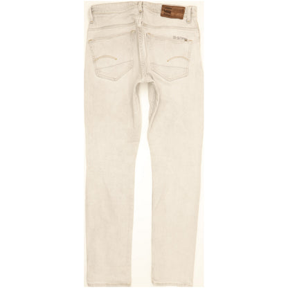 G-Star 3301 Men Grey Tapered Slim Stretch Jeans W33 L34