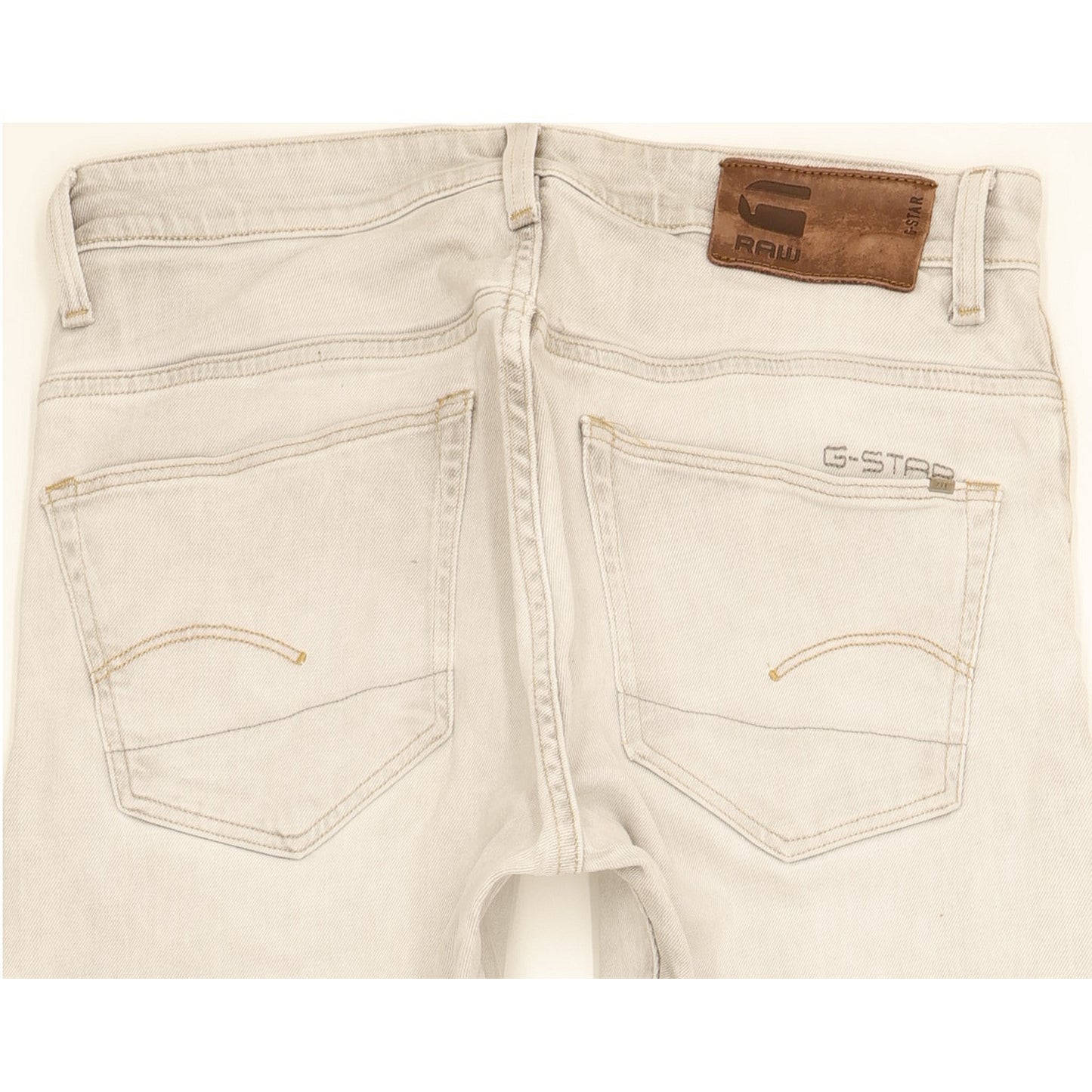 G-Star 3301 Men Grey Tapered Slim Stretch Jeans W33 L34