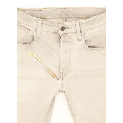 G-Star 3301 Men Grey Tapered Slim Stretch Jeans W33 L34