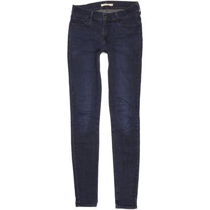 Levi's 710 Super Women Navy Skinny Slim Stretch Jeans W29 L34