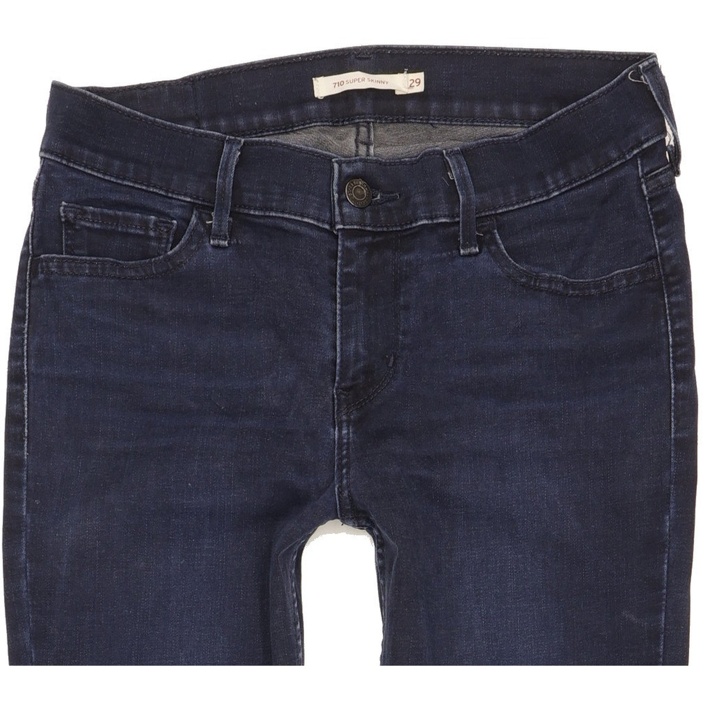 Levi's 710 Super Women Navy Skinny Slim Stretch Jeans W29 L34