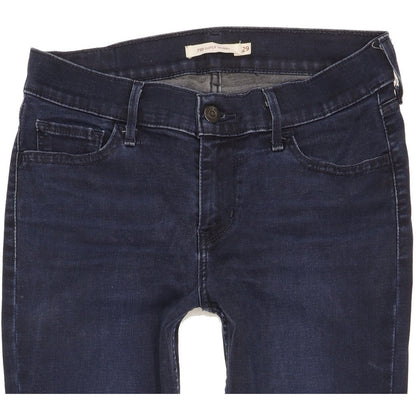 Levi's 710 Super Women Navy Skinny Slim Stretch Jeans W29 L34