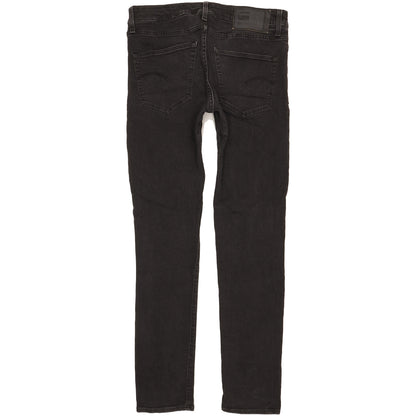 G-Star 3301 Deconstructed Men Black Straight Slim Stretch Jeans W32 L33