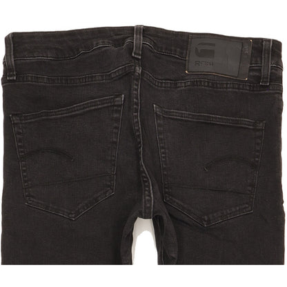 G-Star 3301 Deconstructed Men Black Straight Slim Stretch Jeans W32 L33