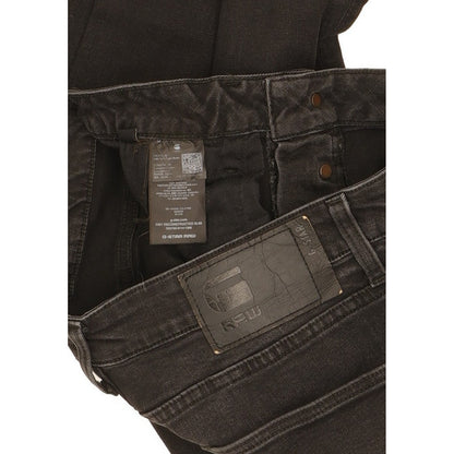 G-Star 3301 Deconstructed Men Black Straight Slim Stretch Jeans W32 L33