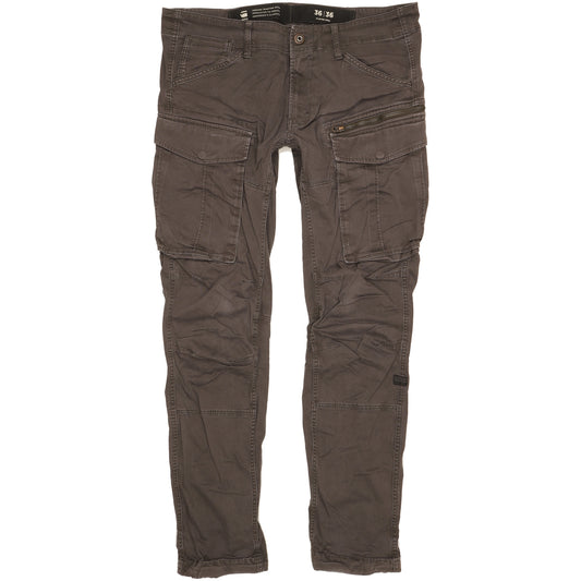 G-Star Rovic 3D Men Grey Tapered Loose Stretch Jeans W36 L36