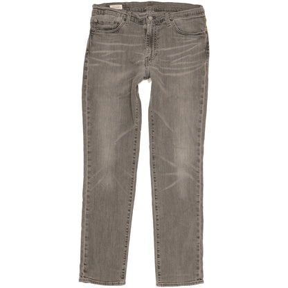 Levi's 511 Men Grey Straight Slim Stretch Jeans W33 L31