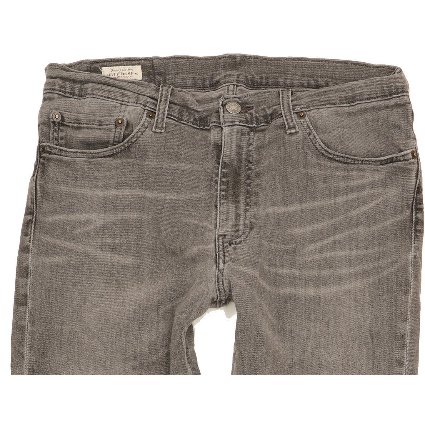 Levi's 511 Men Grey Straight Slim Stretch Jeans W33 L31