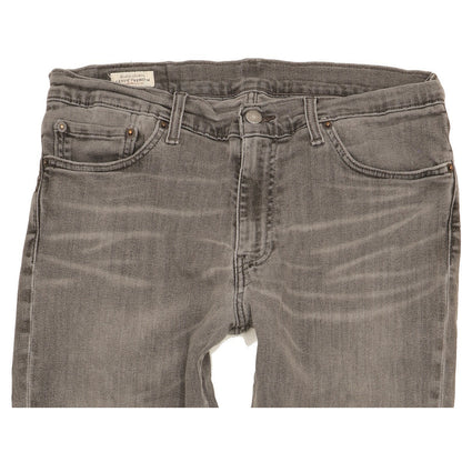 Levi's 511 Men Grey Straight Slim Stretch Jeans W33 L31