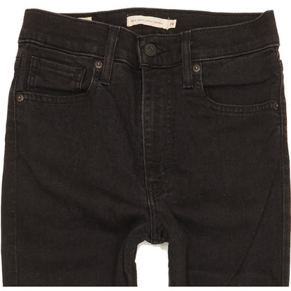 Levi's Mile Black Skinny Slim Stretch Jeans High Waisted W28 L27