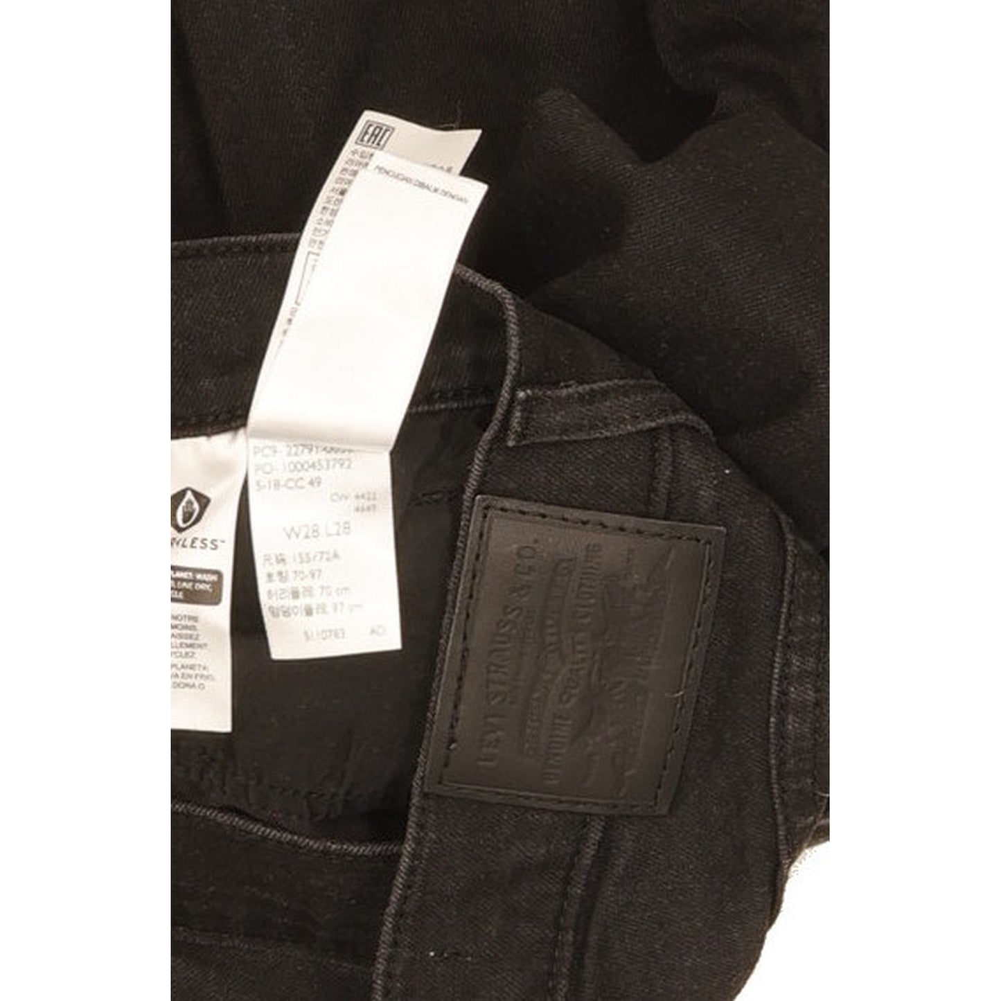 Levi's Mile Black Skinny Slim Stretch Jeans High Waisted W28 L27