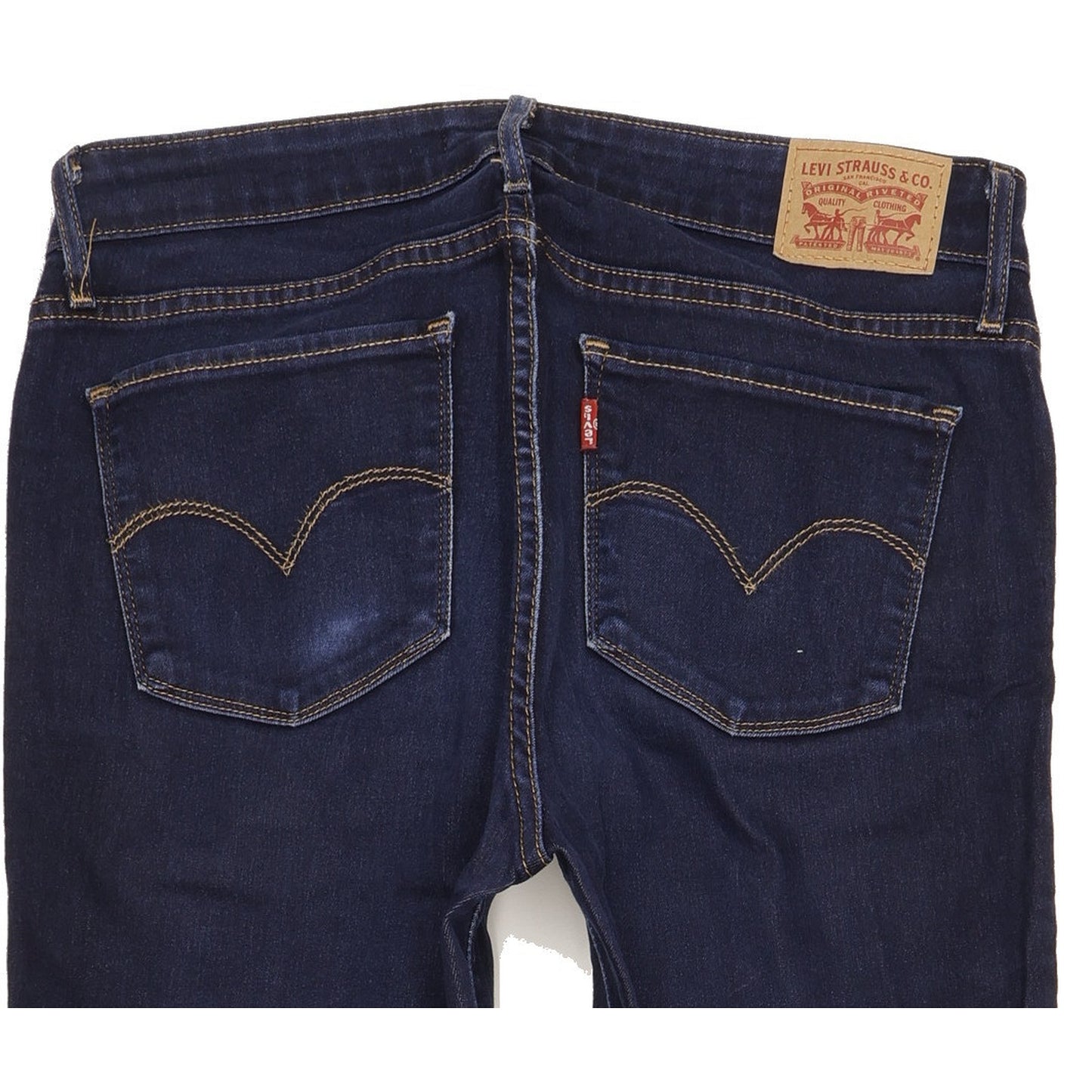Levi's 712 Women Blue Straight Slim Stretch Jeans W30 L33