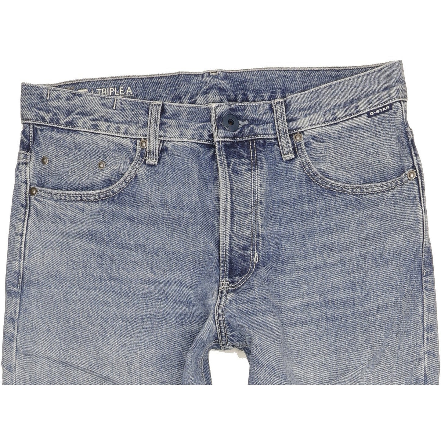 G-Star Triple A Men Blue Straight Regular Jeans W30 L32