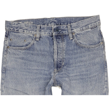 G-Star Triple A Men Blue Straight Regular Jeans W30 L32