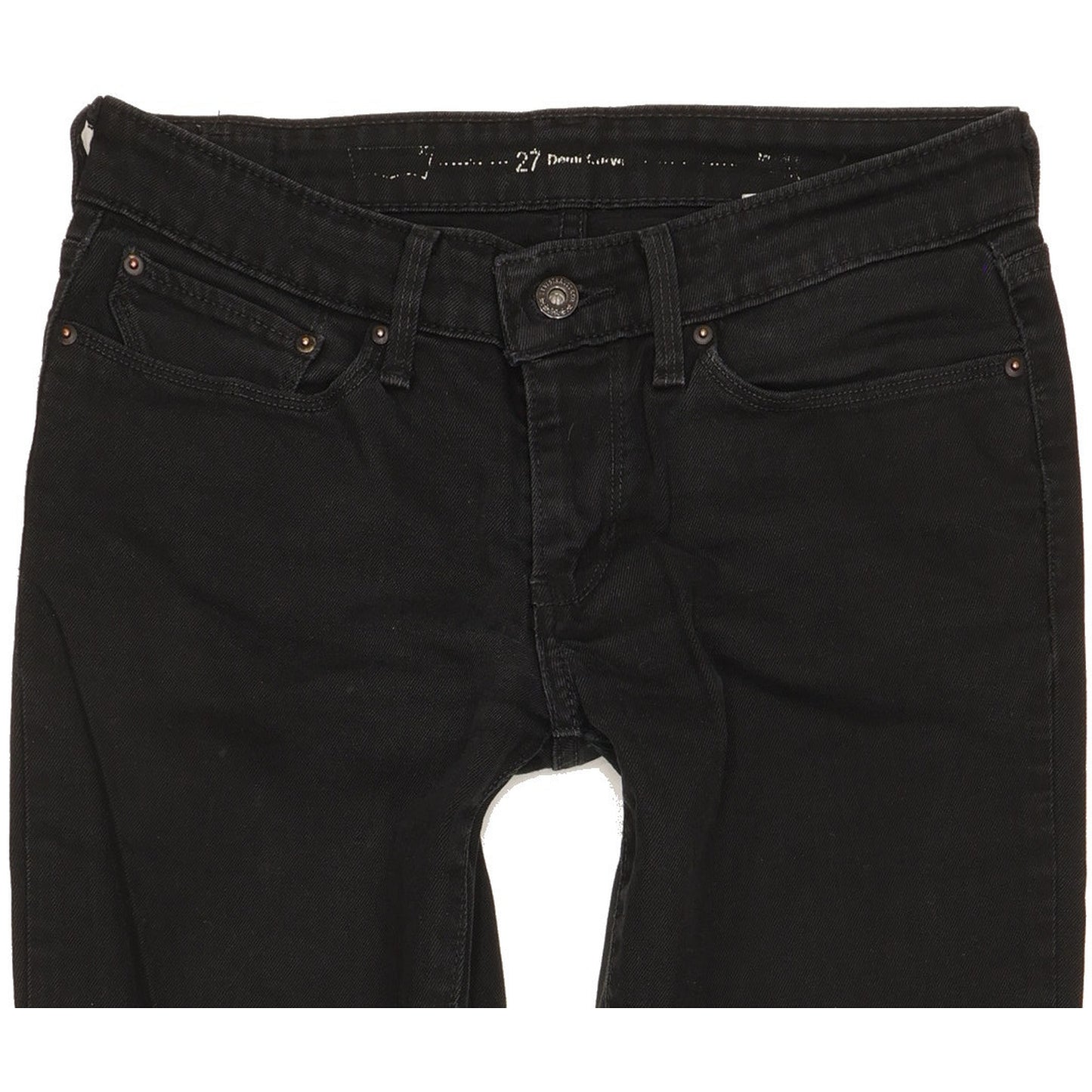 Levi's Demi Curve Women Black Skinny Slim Stretch Jeans W27 L30