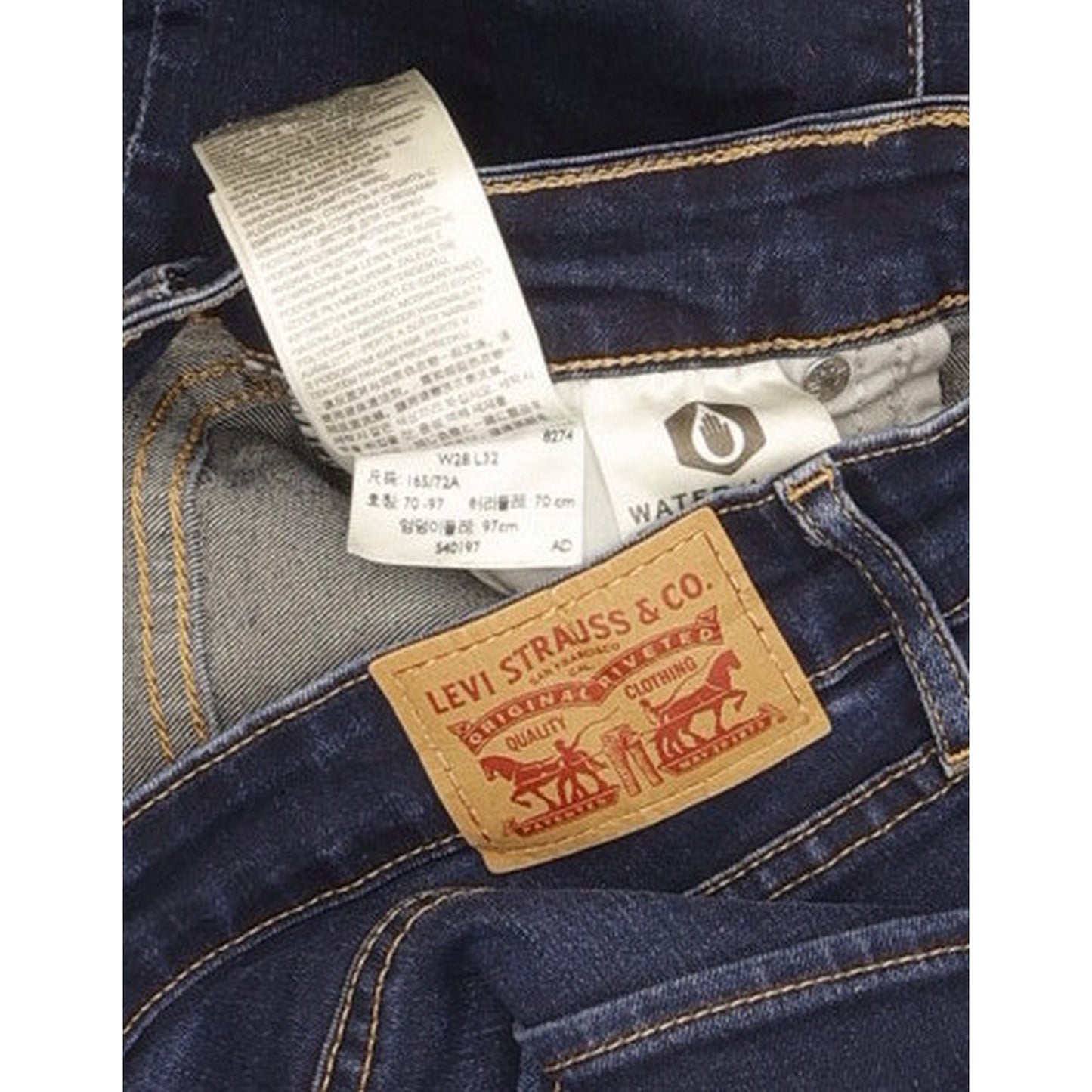 Levi's 721 Women Blue Skinny Slim Stretch Jeans W28 L31