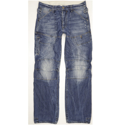 G-Star Trail 5620 Men Blue Straight Loose Jeans W34 L34