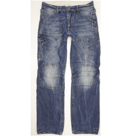 G-Star Trail 5620 Men Blue Straight Loose Jeans W34 L34