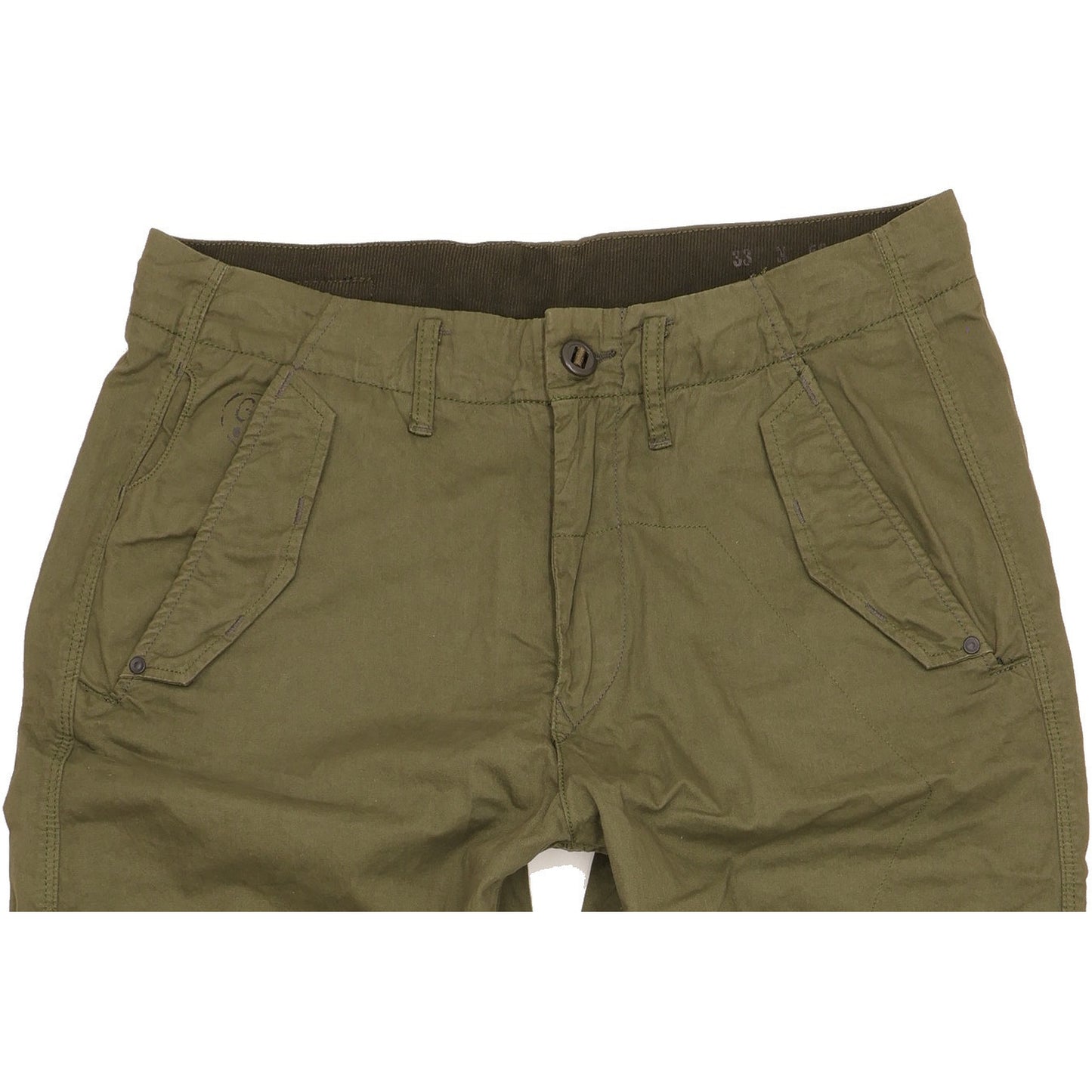 G-Star Field Green Tapered Loose Chino Trousers High Waisted W28 L32