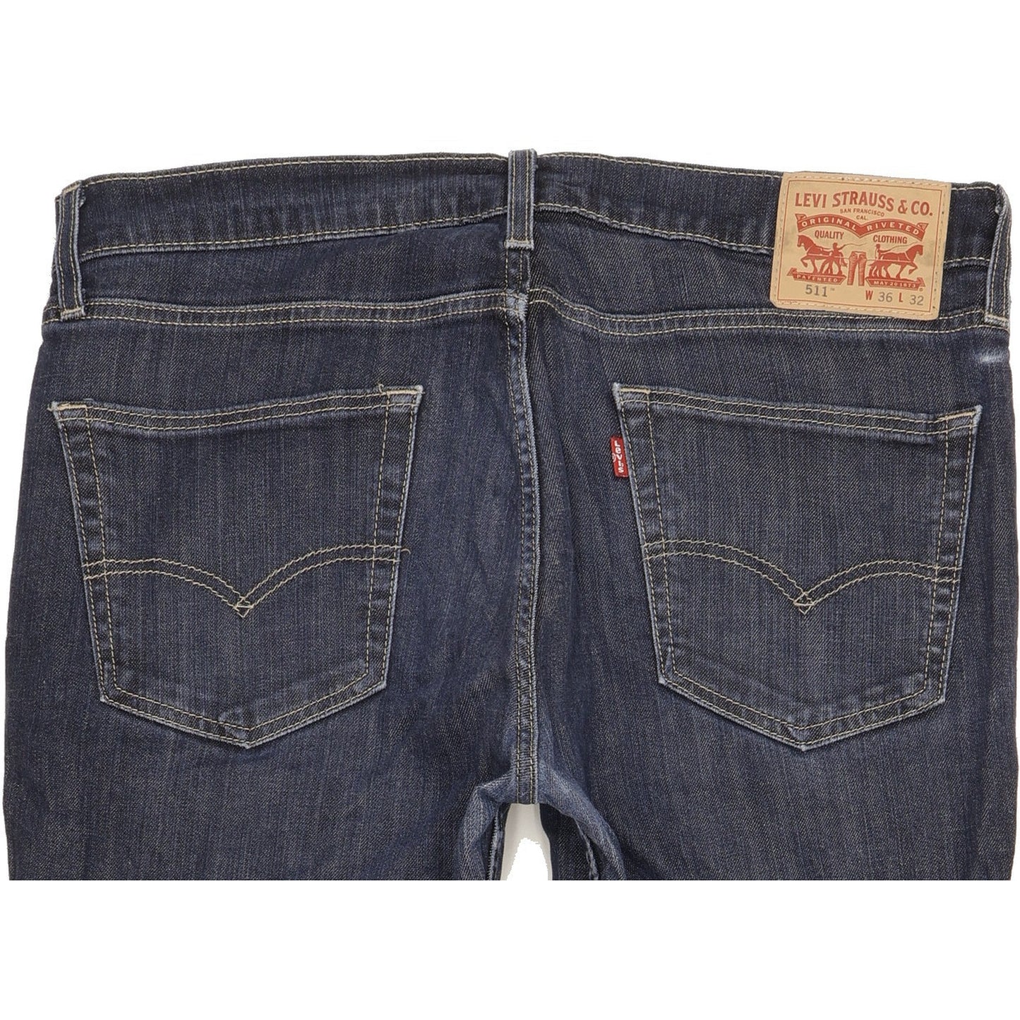 Levi's 511 Men Blue Straight Slim Stretch Jeans W36 L31