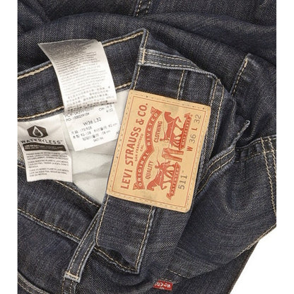 Levi's 511 Men Blue Straight Slim Stretch Jeans W36 L31