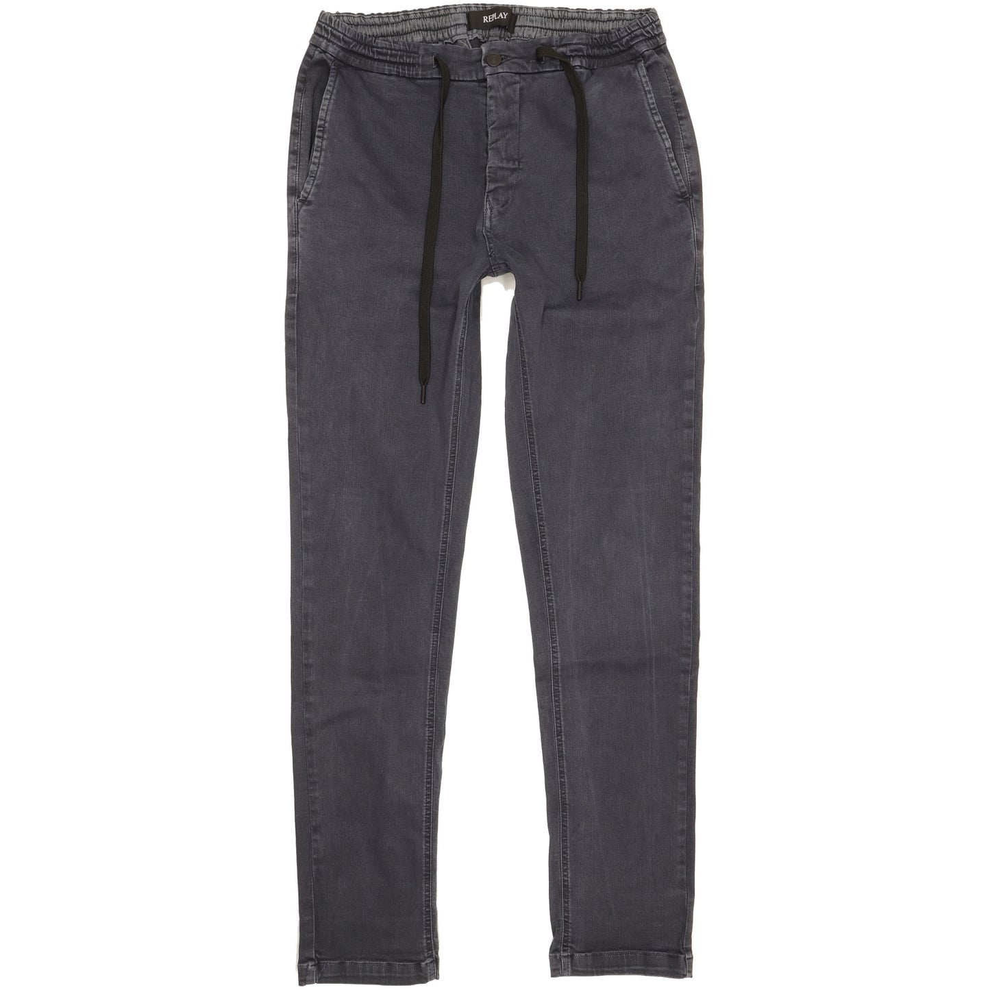 Replay Joseph Men Blue Tapered Loose Jogger Stretch Jeans W33 L32
