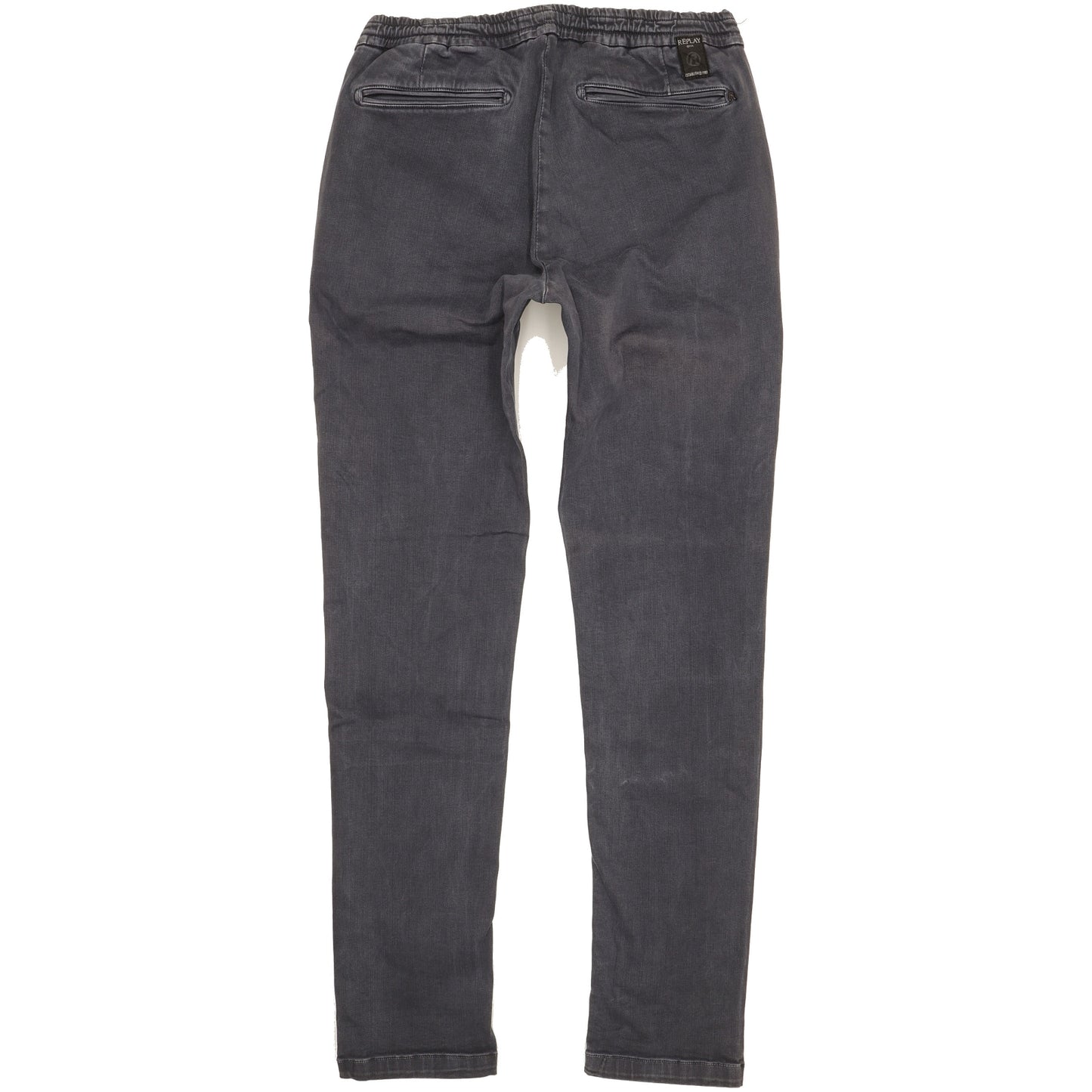 Replay Joseph Men Blue Tapered Loose Jogger Stretch Jeans W33 L32