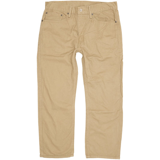 Levi's 505 Men Beige Straight Regular Jeans W34 L27