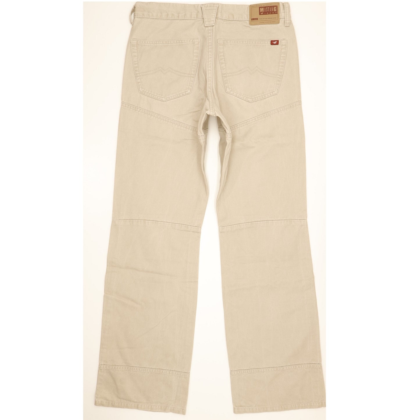 Mustang Men Beige Straight Regular Jeans W32 L32