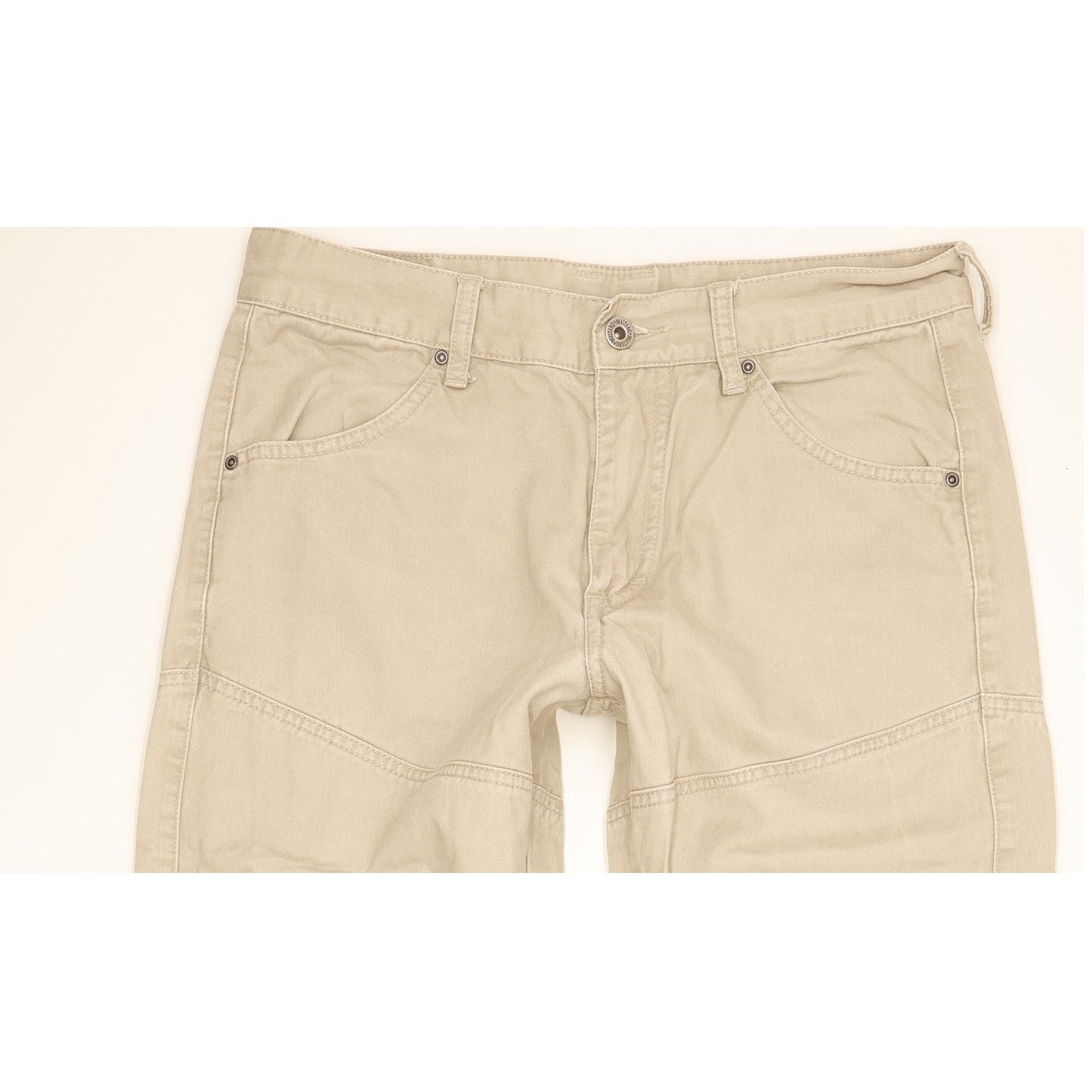 Mustang Men Beige Straight Regular Jeans W32 L32
