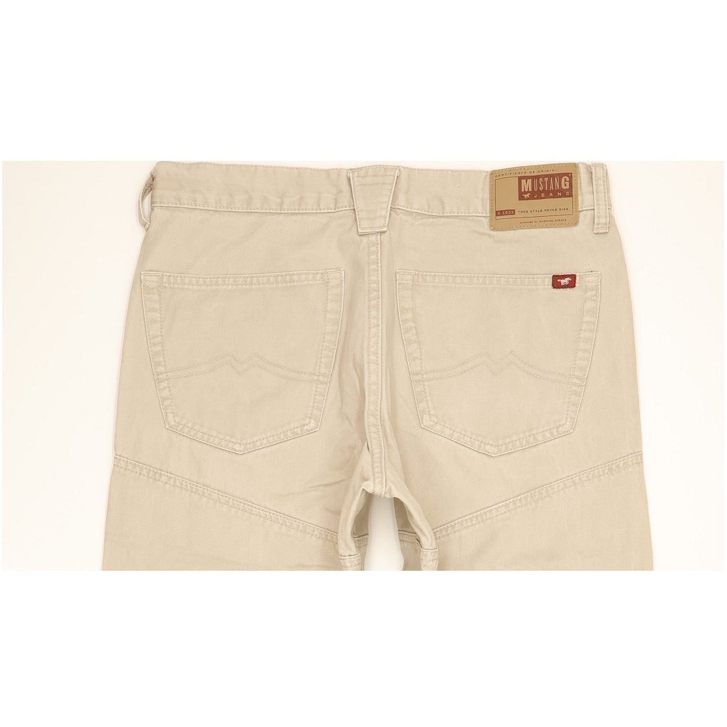 Mustang Men Beige Straight Regular Jeans W32 L32