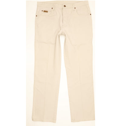 Wrangler Texas Men Beige Straight Regular Stretch Jeans W32 L31