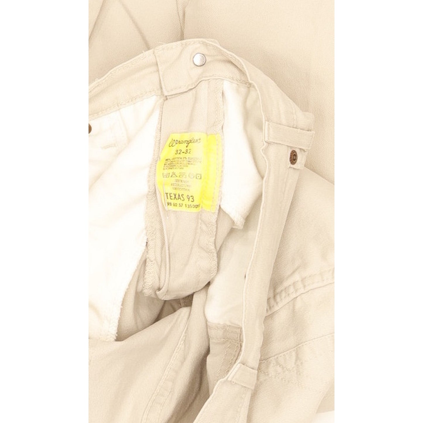 Wrangler Texas Men Beige Straight Regular Stretch Jeans W32 L31