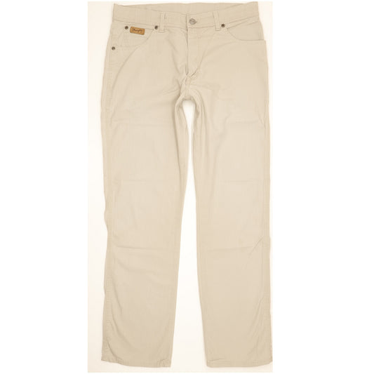 Wrangler Texas Men Beige Straight Regular Stretch Jeans W34 L32
