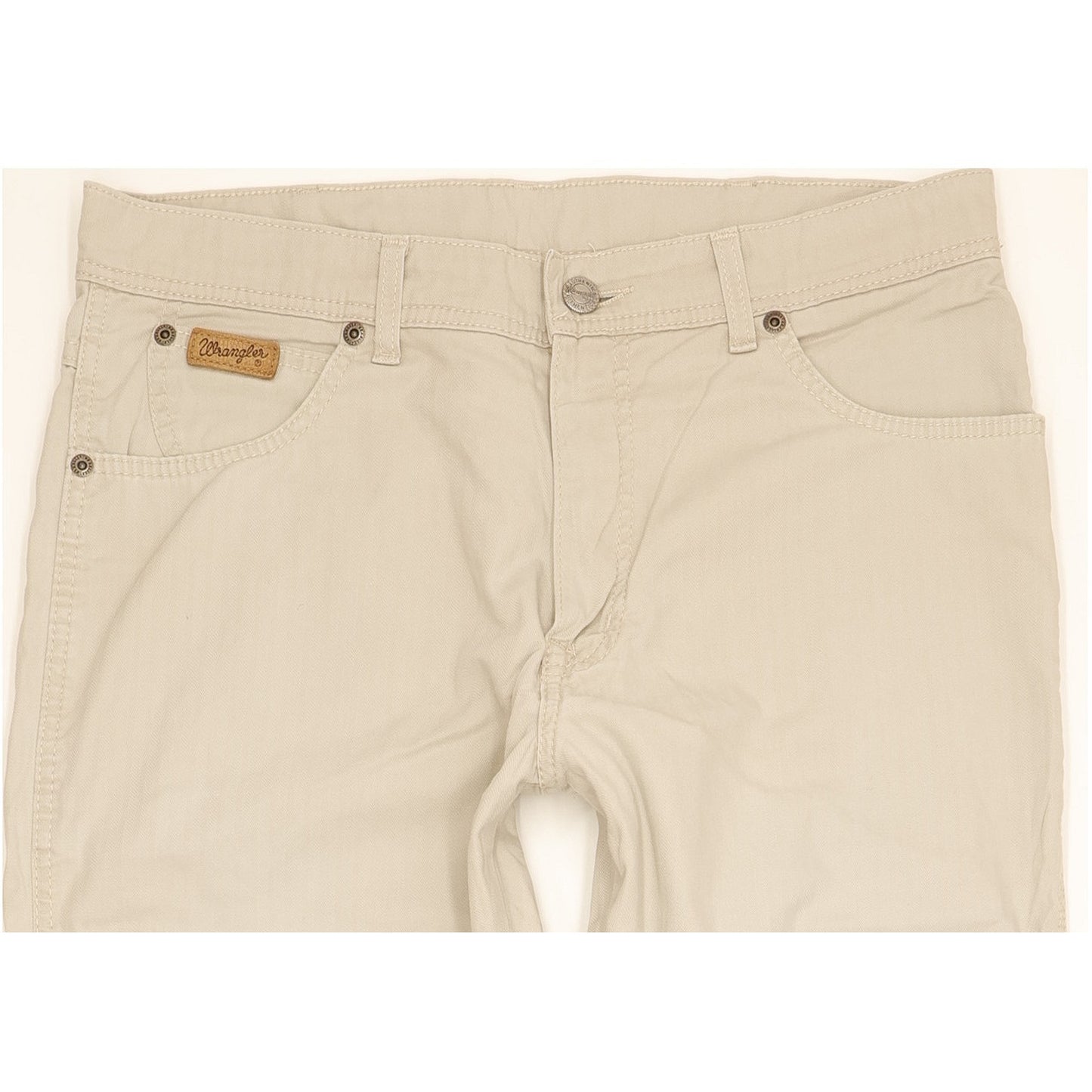 Wrangler Texas Men Beige Straight Regular Stretch Jeans W34 L32