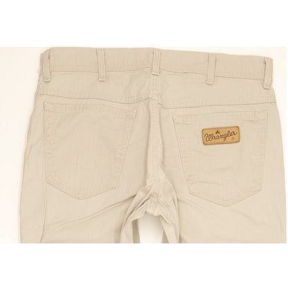 Wrangler Texas Men Beige Straight Regular Stretch Jeans W34 L32