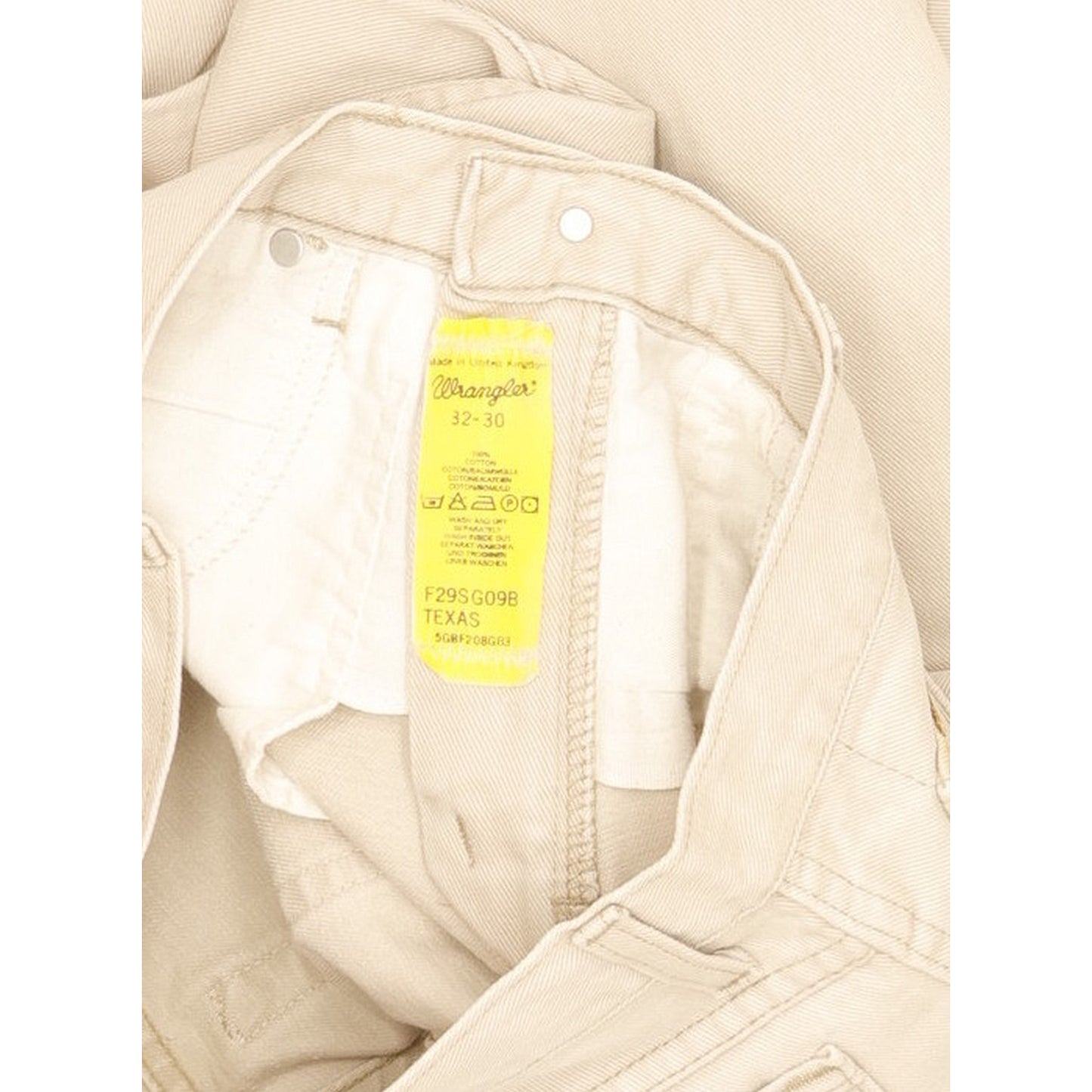 Wrangler Texas Men Beige Straight Regular Jeans W32 L29