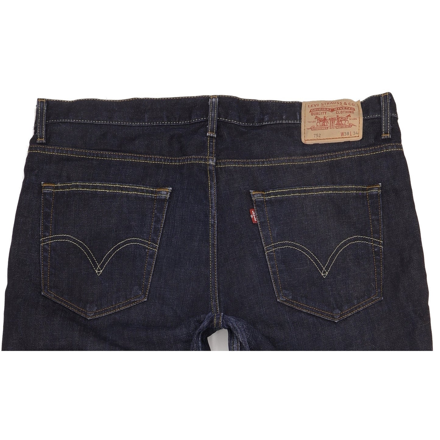 Levi's 752 Men Blue Straight Regular Jeans W38 L34