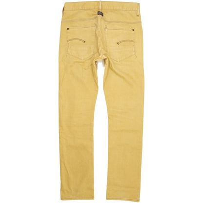 G-Star New Radar Men Yellow Straight Slim Stretch Jeans W31 L32