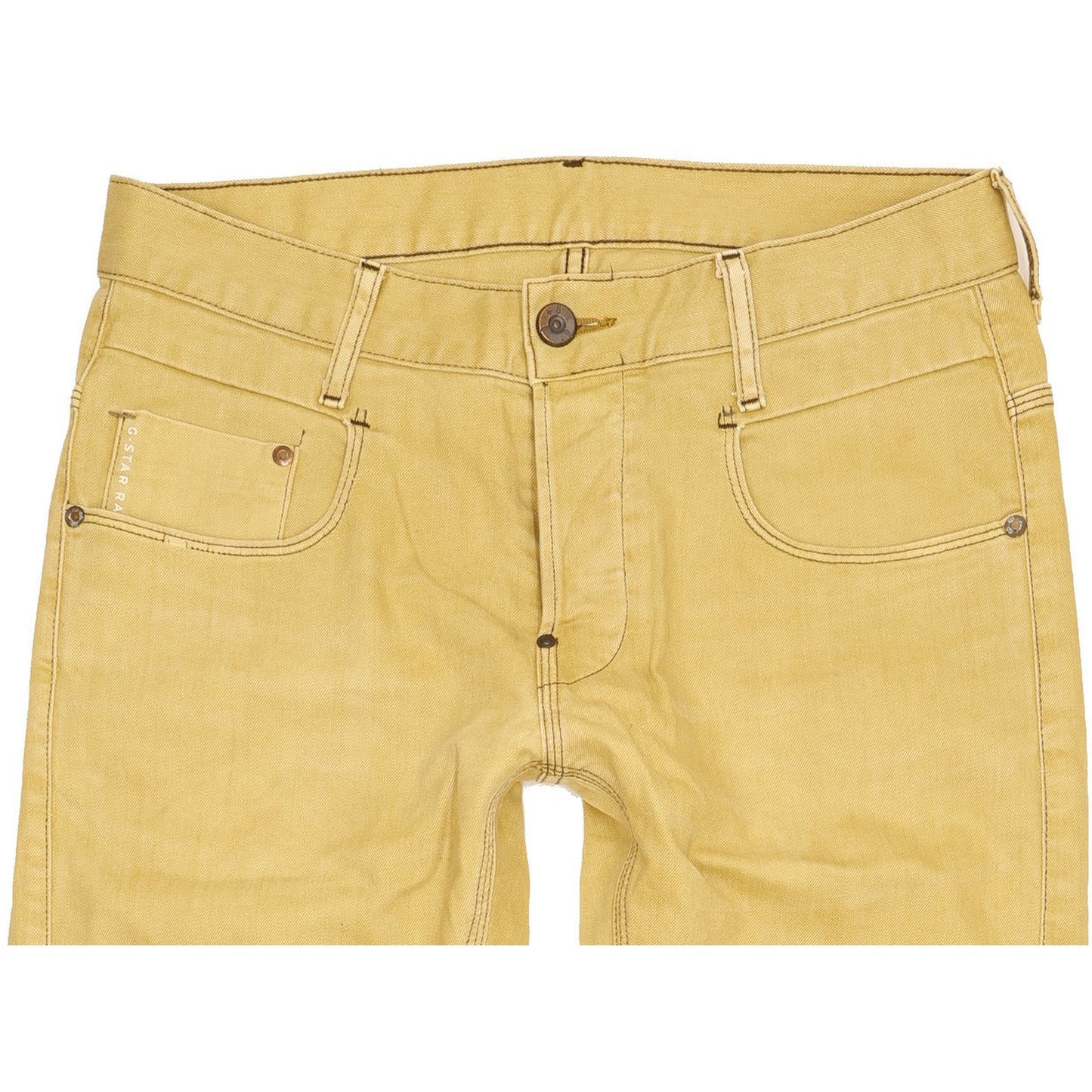 G-Star New Radar Men Yellow Straight Slim Stretch Jeans W31 L32