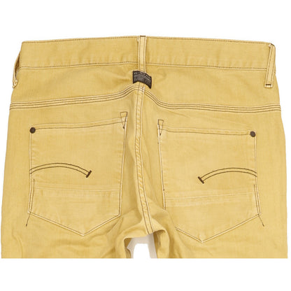 G-Star New Radar Men Yellow Straight Slim Stretch Jeans W31 L32