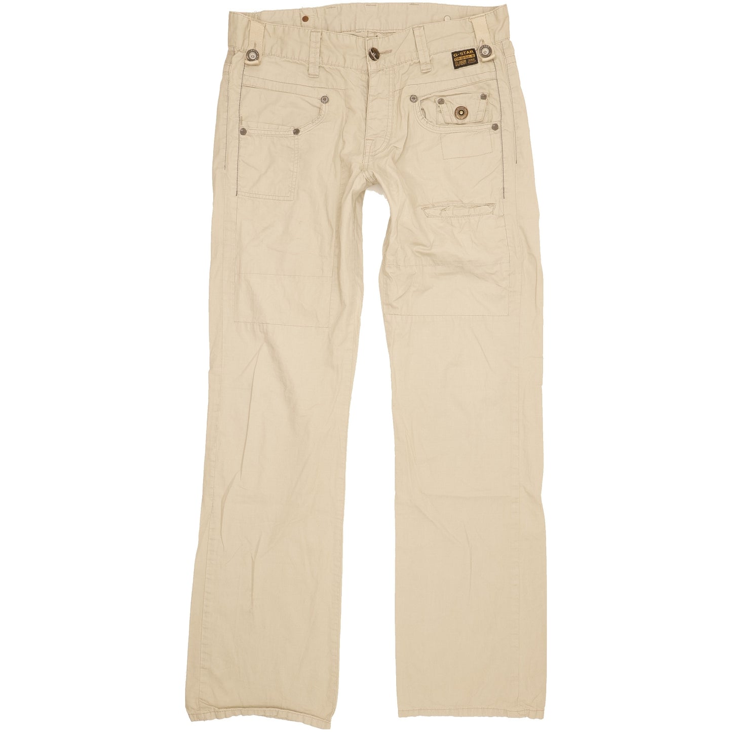 G-Star Army Radar Men Beige Straight Regular Trousers W33 L33