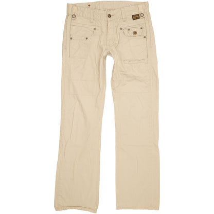 G-Star Army Radar Men Beige Straight Regular Trousers W33 L33