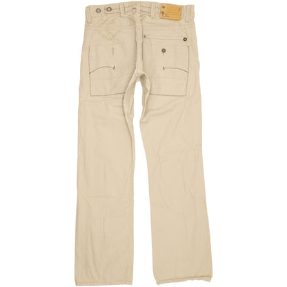 G-Star Army Radar Men Beige Straight Regular Trousers W33 L33