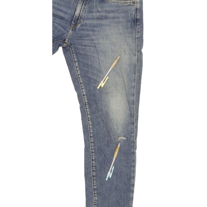 Levi's Old Scene Women Blue Skinny Slim Stretch Jeans W27 L29