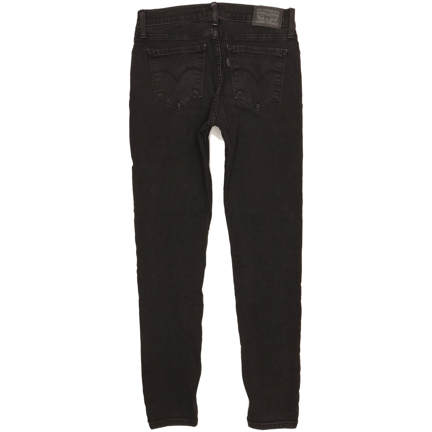 Levi's 710 Super Women Black Skinny Slim Stretch Jeans W28 L28
