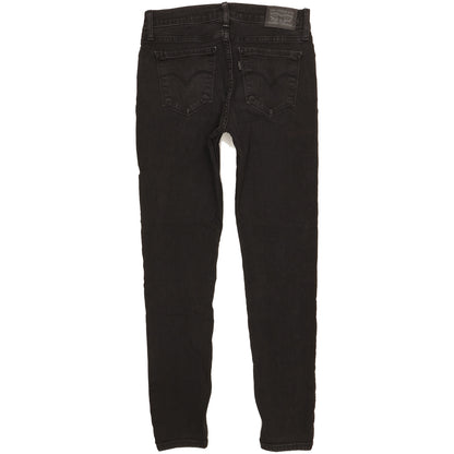 Levi's 710 Super Women Black Skinny Slim Stretch Jeans W28 L28